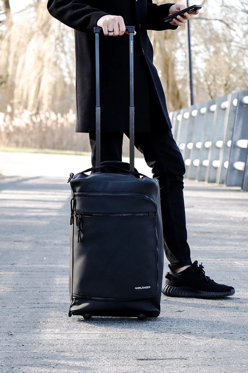 Norlander Lyon Trolleytas - Dull PU - 21 Liter - Blauw 7 Norlander Lyon Trolleytas - Dull PU - 21 Liter - Blauw - Afbeelding 5