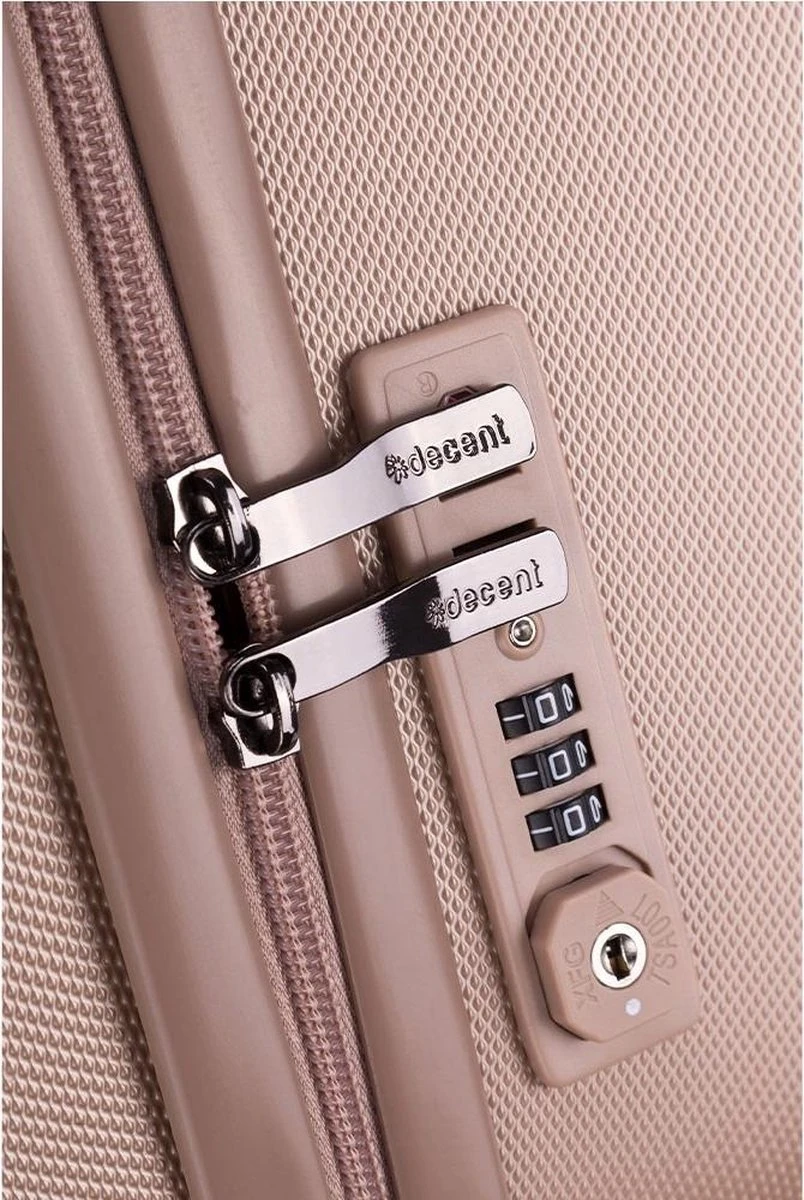 Decent Tranporto-One Reiskoffer 66 Cm - Zalmroze 9 Decent Tranporto-One Reiskoffer 66 Cm - Zalmroze - Afbeelding 7