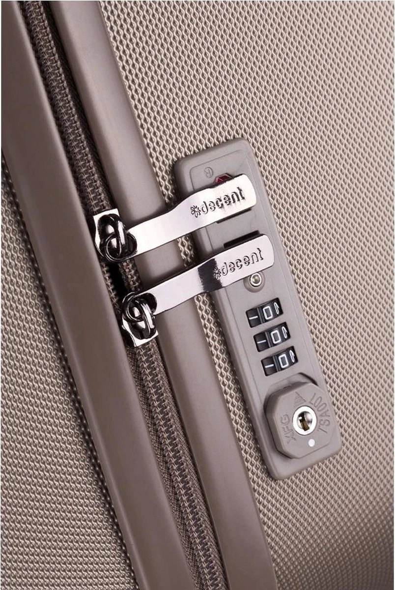 Decent Harde Koffer Tranporto 66 - Champagne 10 Decent Harde Koffer Tranporto 66 - Champagne - Afbeelding 8