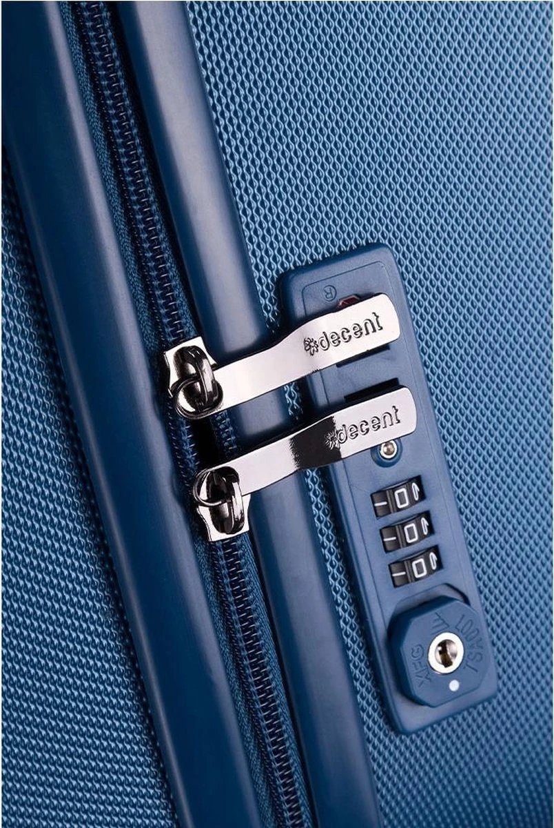 Decent Tranporto-One Medium Koffer - 66 Cm - TSA Slot - Dark Blue 8 Decent Tranporto-One Medium Koffer - 66 Cm - TSA Slot - Dark Blue - Afbeelding 6