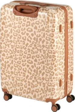 Princess Traveller Leopard - Reiskoffer - Crème/Taupe - L - 76cm -Goedkope Bagage Winkel 806x1200 2