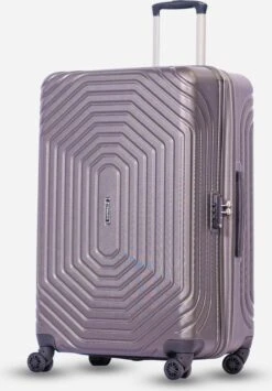 ©TROLLEYZ - Florence No.7 - Trolley - 55cm Met TSA Slot - Dubbele Wielen - 360° Spinners - 100% ABS - Handbagage Koffer In Cloudy Grey -Goedkope Bagage Winkel 836x1200