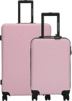 Enrico Benetti Louisville Kofferset Tweedelig - 39040-02 - Roze -Goedkope Bagage Winkel 858x1200 2