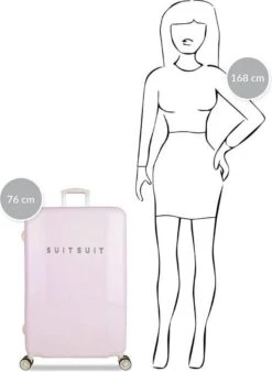 SUITSUIT - Fabulous Fifties - Pink Dust - Reiskoffer (76 Cm) -Goedkope Bagage Winkel 876x1200 6