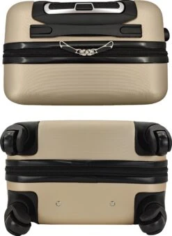 SB Travelbags Bagage Koffer 65cm 4 Wielen Trolley - Champagne -Goedkope Bagage Winkel 877x1200 7