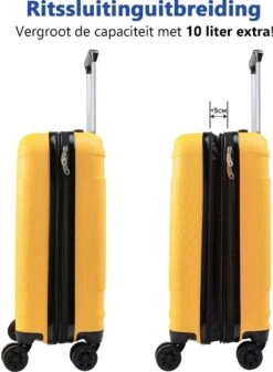 CabinMax Velocity Handbagage Koffer - Uitbreidbaar Trolley 44L - Harde Reiskoffer - 55x40x20/25 Cm - Lichtgewicht - Groot Capaciteit - Geel 13 CabinMax Velocity Handbagage Koffer - Uitbreidbaar Trolley 44L - Harde Reiskoffer - 55x40x20/25 Cm - Lichtgewicht - Groot Capaciteit - Geel -Goedkope Bagage Winkel 880x1200 1