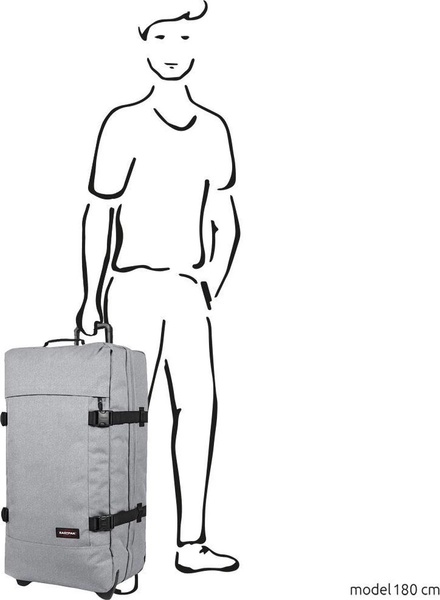 Eastpak TRANVERZ L Reiskoffer (79 X 40 X 33 Cm) - Sunday Grey 4 Eastpak TRANVERZ L Reiskoffer (79 X 40 X 33 Cm) - Sunday Grey - Afbeelding 2