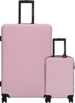 Enrico Benetti Louisville Kofferset Tweedelig - 39040-02 - Roze -Goedkope Bagage Winkel 880x1200 3