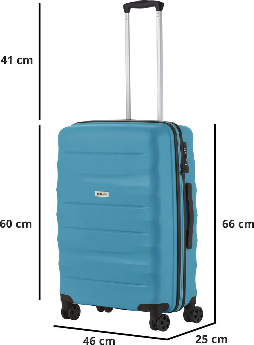 CarryOn Porter ® Reiskoffer - 66cm Trolley Met TSA-slot - OKOBAN Registratie - Groen 8 CarryOn Porter ® Reiskoffer - 66cm Trolley Met TSA-slot - OKOBAN Registratie - Groen - Afbeelding 6