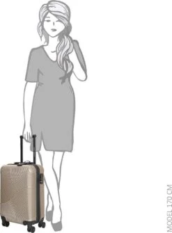 Enrico Benetti Louisville 39040 Handbagage Koffer 52 Cm - Champagne -Goedkope Bagage Winkel 884x1200