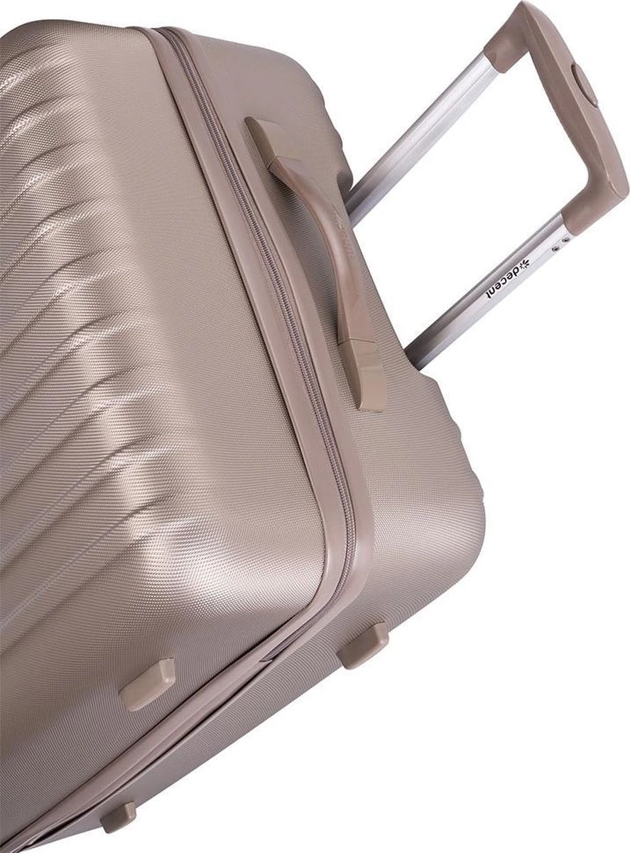 Decent Harde Koffer Tranporto 66 - Champagne 7 Decent Harde Koffer Tranporto 66 - Champagne - Afbeelding 5