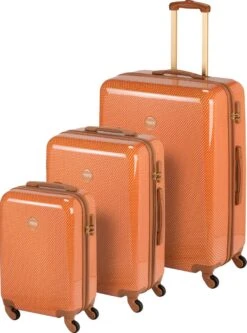 Princess Traveller Trendy Dots - Reiskoffer - Terra - M - 66cm -Goedkope Bagage Winkel 891x1200 5