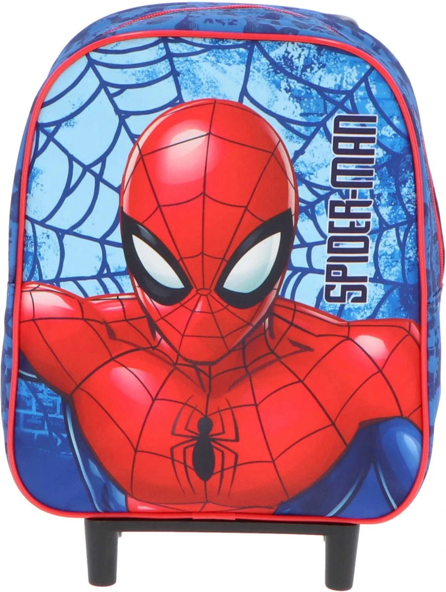 Spider-Man Spiderman Handbagage Reiskoffer/trolley - Blauw/rood - 28 Cm - Voor Kinderen 6 Spider-Man Spiderman Handbagage Reiskoffer/trolley - Blauw/rood - 28 Cm - Voor Kinderen - Afbeelding 4