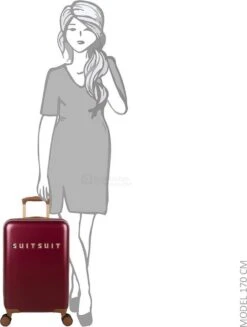 SUITSUIT - Fab Seventies Classic - Biking Red - Handbagage (55 Cm) -Goedkope Bagage Winkel 907x1200 1