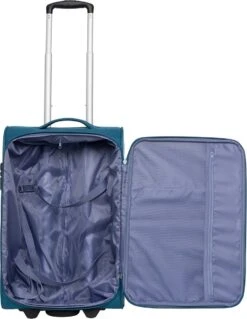 Travelbags Handbagage Zachte Koffer / Trolley / Reiskoffer - The Base - 55 Cm - Groen -Goedkope Bagage Winkel 930x1200