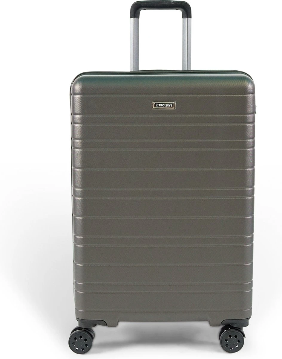 ©TROLLEYZ - Amsterdam No.9 - Reiskoffer 69cm Met TSA Slot - Dubbele Wielen - 360° Spinners - 100% ABS - Reiskoffer In Cloudy Grey 3 ©TROLLEYZ - Amsterdam No.9 - Reiskoffer 69cm Met TSA Slot - Dubbele Wielen - 360° Spinners - 100% ABS - Reiskoffer In Cloudy Grey