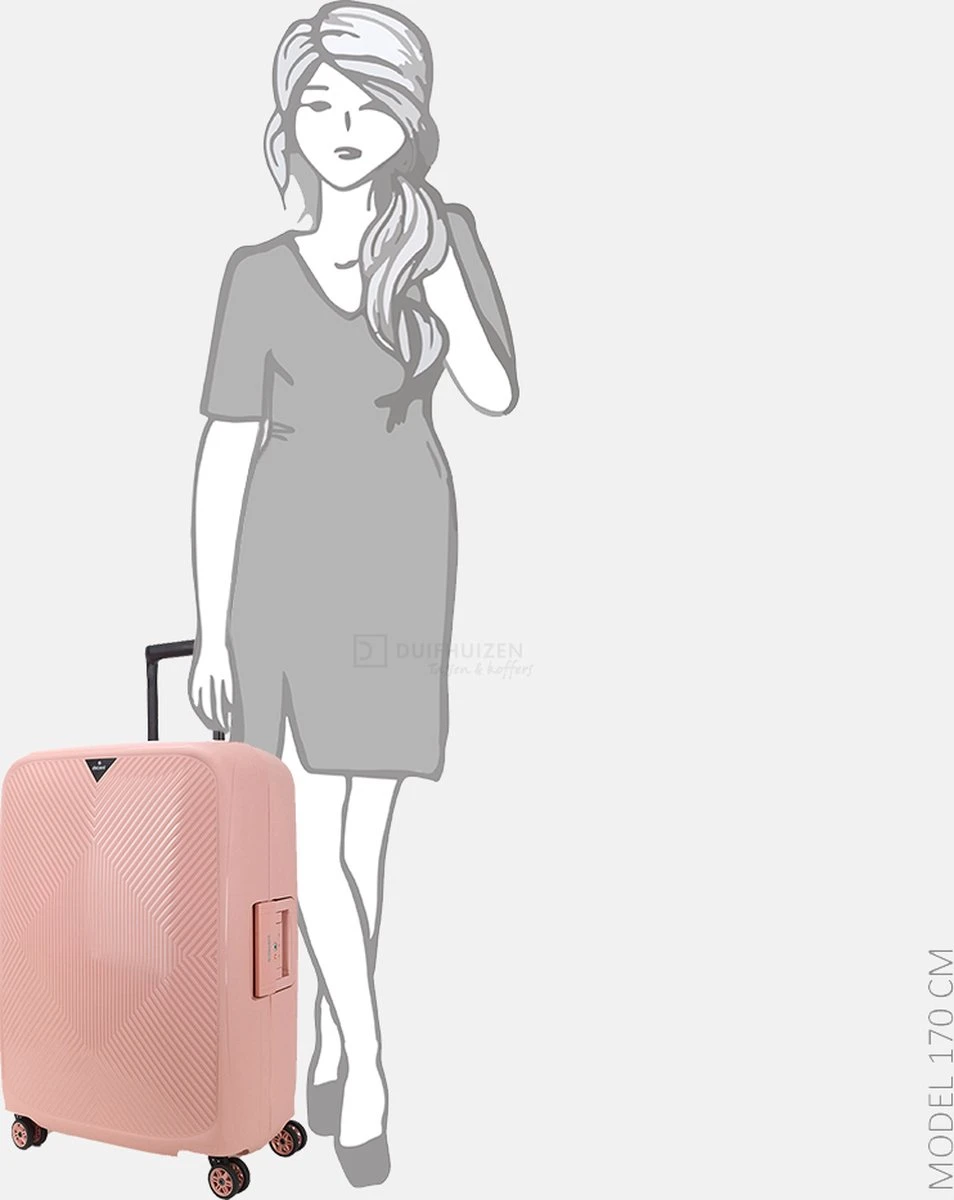 Decent Harde Koffer Axiss-Fix 68 - Roze 13 Decent Harde Koffer Axiss-Fix 68 - Roze - Afbeelding 11