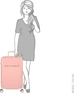 SUITSUIT - Fabulous Fifties - Papaya Peach - Reiskoffer (66 Cm) -Goedkope Bagage Winkel 955x1200