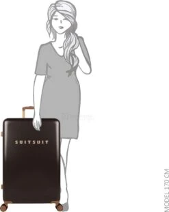 SUITSUIT - Fab Seventies Classic - Espresso Black - Reiskoffer (76 Cm) 26 SUITSUIT - Fab Seventies Classic - Espresso Black - Reiskoffer (76 Cm) -Goedkope Bagage Winkel 956x1200 1