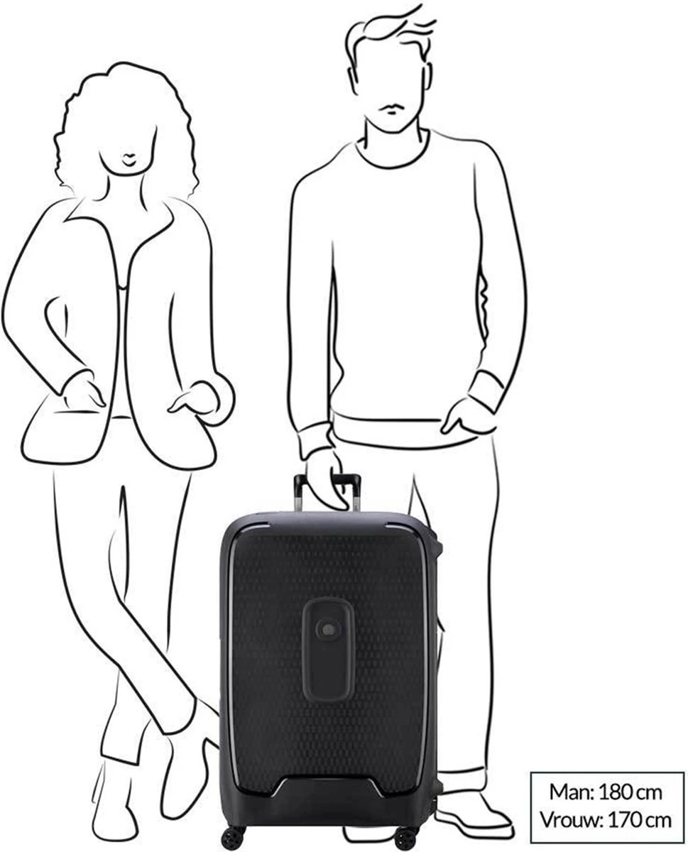 Delsey Moncey Trolley Case - 76 Cm - Blue 4 Delsey Moncey Trolley Case - 76 Cm - Blue - Afbeelding 2