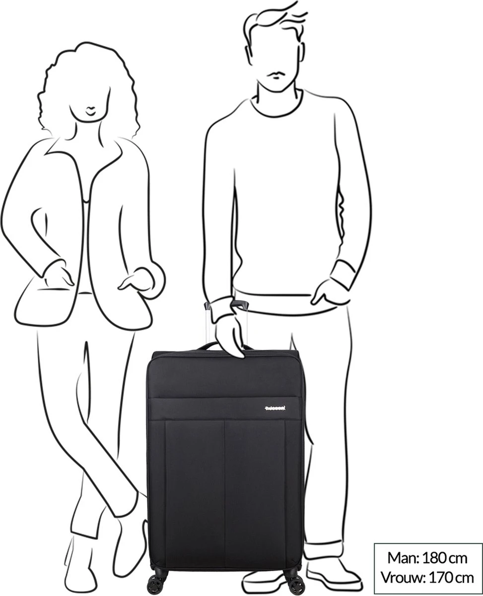 Decent D-Upright Large Koffer - 76 Cm Expandable - TSA Slot - Bordeaux Rood 18 Decent D-Upright Large Koffer - 76 Cm Expandable - TSA Slot - Bordeaux Rood - Afbeelding 16