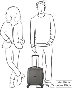 Decent Handbagage Koffer / Trolley / Reiskoffer - 42 Cm - 24 Liter - ABS - Maxi Air - Grijs 25 Decent Handbagage Koffer / Trolley / Reiskoffer - 42 Cm - 24 Liter - ABS - Maxi Air - Grijs -Goedkope Bagage Winkel 973x1200 6