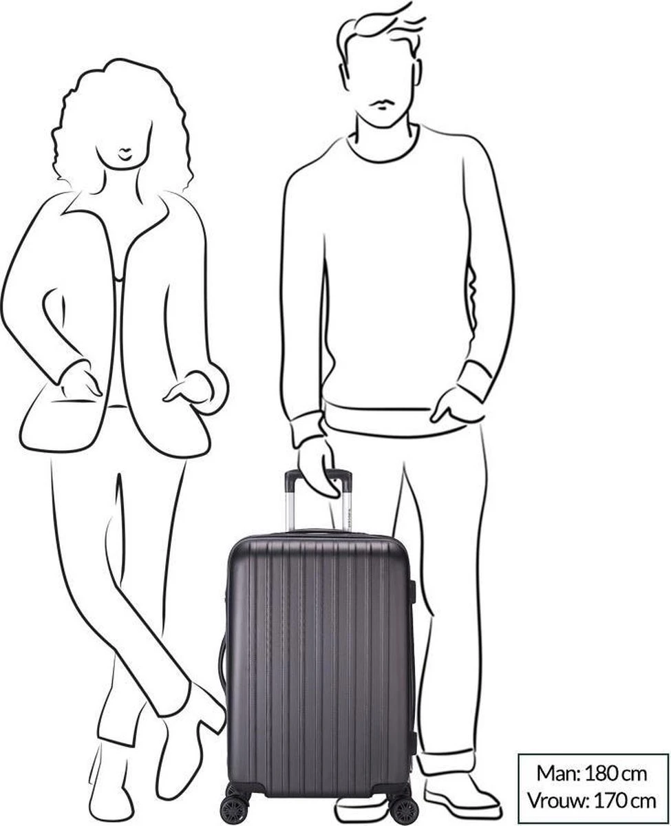 Decent Tranporto-One Medium Koffer - 66 Cm - TSA Slot - Dark Blue 21 Decent Tranporto-One Medium Koffer - 66 Cm - TSA Slot - Dark Blue - Afbeelding 19