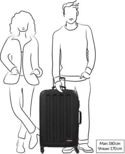 Eastpak TRANZSHELL M Reiskoffer (67 X 42 X 4 Cm) - Black -Goedkope Bagage Winkel 976x1200 2