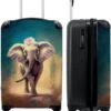 NoBoringSuitcases.com® Koffer - Handbagage Trolley - Olifant - Verf - Bloemen - Portret - Abstract - Reiskoffer Met Wielen - Past Binnen 55x40x20 Cm En 55x35x25 Cm - Koffertje - Fotokoffer -Goedkope Bagage Winkel 978x1200 9
