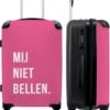 NoBoringSuitcases.com® Koffer Groot - Quotes - Spreuken - Mij Niet Bellen. - Roze - Wit - Trolley Koffer Met TSA-slot - Met Wielen - 90 Liter - Reiskoffer - 66 Cm 1 NoBoringSuitcases.com® Koffer Groot - Quotes - Spreuken - Mij Niet Bellen. - Roze - Wit - Trolley Koffer Met TSA-slot - Met Wielen - 90 Liter - Reiskoffer - 66 Cm -Goedkope Bagage Winkel 986x1200 1