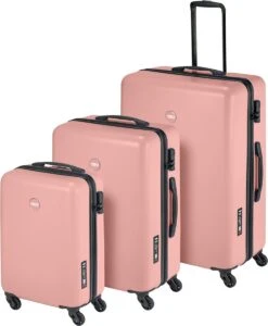 Princess Traveller PT01 - Handbagagekoffer - Peony Pink - S - 55cm -Goedkope Bagage Winkel 989x1200 3