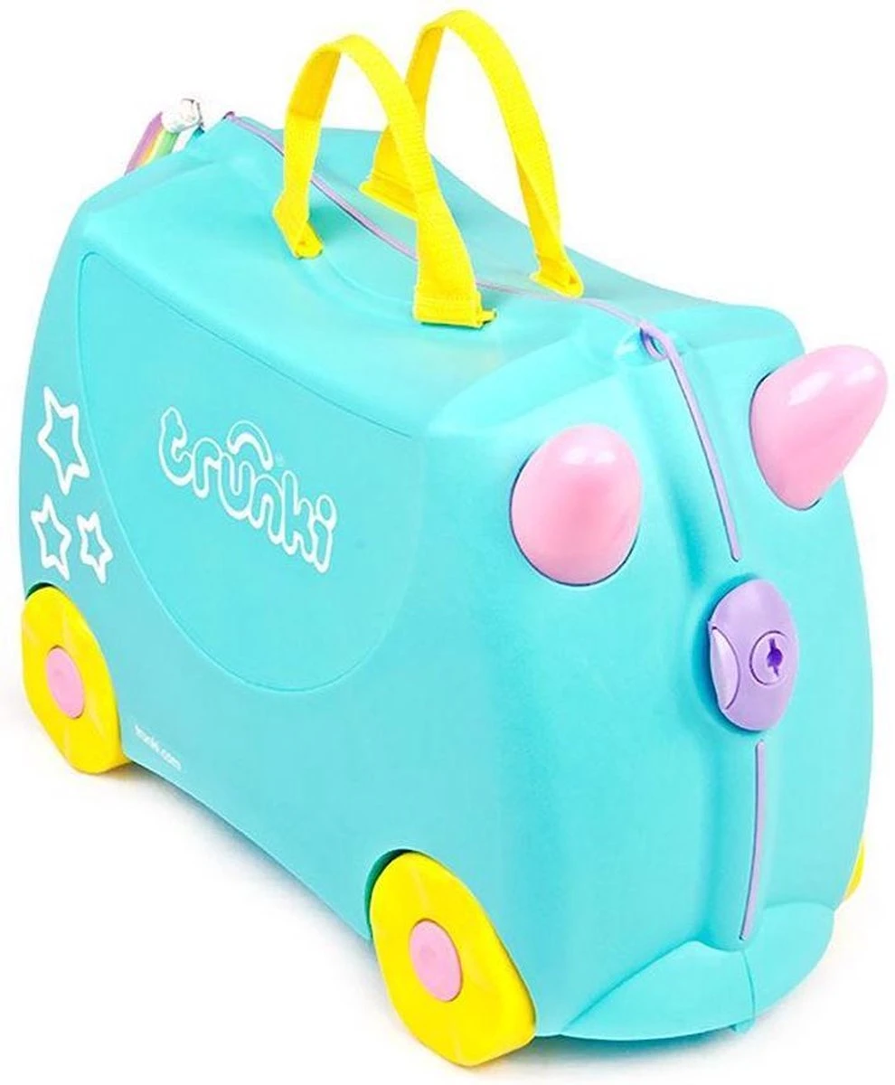 Trunki Ride-On Handbagage Koffer 46 Cm - Eenhoorn 3 Trunki Ride-On Handbagage Koffer 46 Cm - Eenhoorn