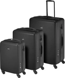 Princess Traveller PT01 - Handbagage Koffer - Pitch Black - S - 55cm -Goedkope Bagage Winkel 990x1200