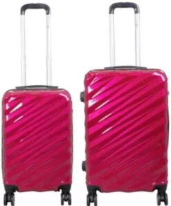 Monopol - Messina - Reiskofferset 2delig - Hoogkwaliteit Polycarbonaat - Rood - Maat XS + S -Goedkope Bagage Winkel 995x1200 3